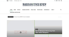 Desktop Screenshot of marijuanastockreview.com