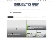 Tablet Screenshot of marijuanastockreview.com